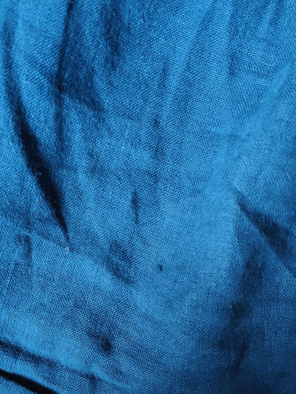 Linenfox Dark Blue Knee Length L-XL Skirt - Picture 3 of 3